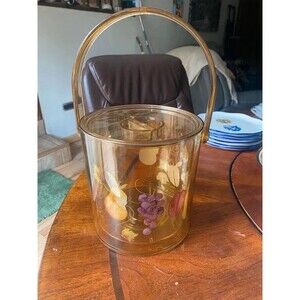 Mid-century vintage acrylic ice bucket
